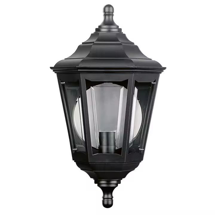 Novolux Lighting - Aplique de pared- CLIC CLAC 6, uso exterior, poliamida, E27,42W, IP44, H44 cm, negro, exterior - 1