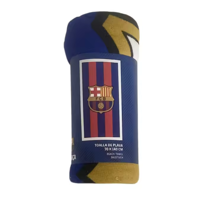 Mozuru Toalla de Playa Microfibra FC Barcelona "Blaugrana" 70 x 140 cm - Producto oficial del club. - 1
