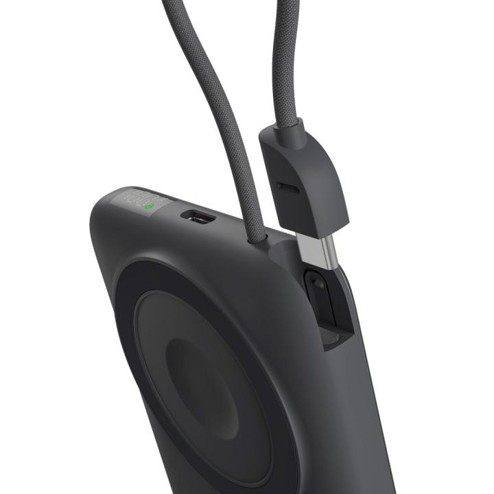 Ksix - Power Bank KSIX BPB10PD22INTSG de 10000 mAh con carga inalámbrica MagSafe, Power Delivery y compatibilidad con Apple Watch, diseño compacto en gris para uso diario y viajes
