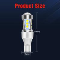 2Pcs T15 Bombillas LED W16W CANBUS 920 921 912 1000LM 3030SMD Luz Blanca Super Brillante Para Retroiluminación De Coche 6000K 12V Universal - details 4