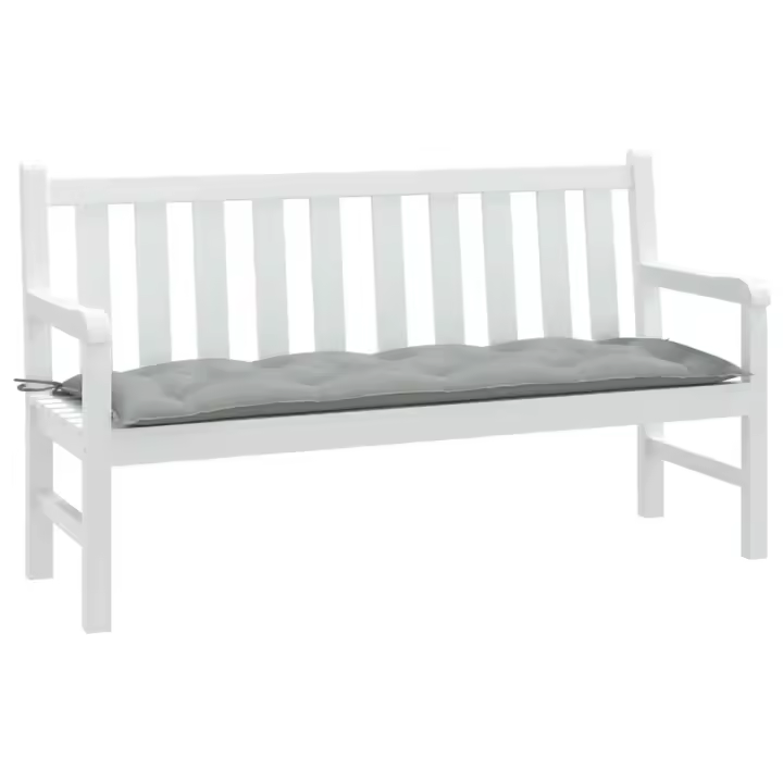 Pañ par Banc d Jardí Tel Gri Clar melang 150x50x cm - 1