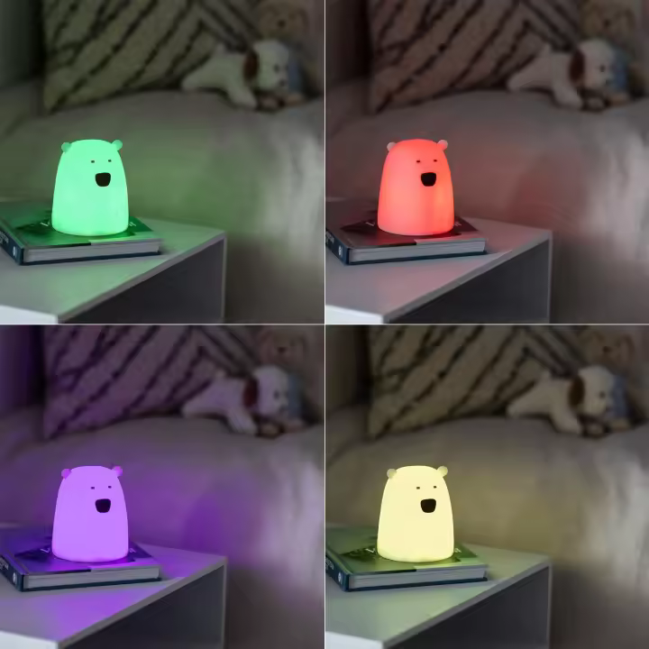 Ledkia Luz Quitamiedos LED Infantil Oso RGB a Pilas  RGB - 1