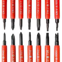 Kit De Herramientas Para Eléctricos 15pcs 1000V Con Destornilladores Aislados Y Bits Magnéticos De Fijación Phillips Pozidriv Torx - details 2