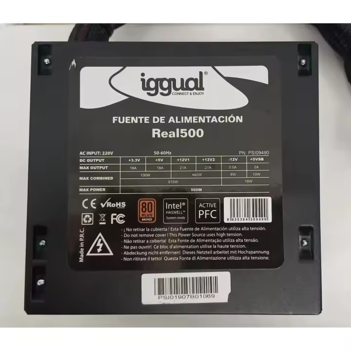 FUENTE DE ALIMENTACION IGGUAL REAL500 - 1