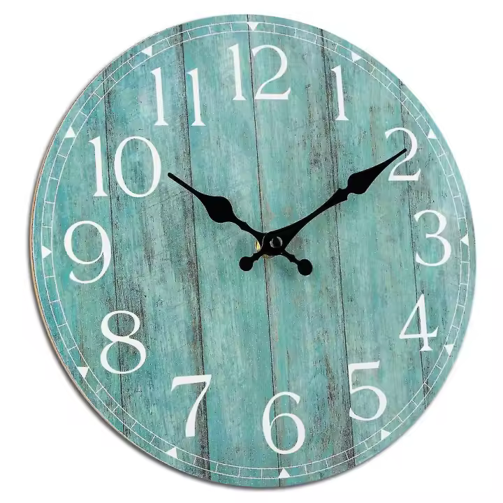 Reloj de 10 colores de Teal Silencioso no TIC-Reloj de Cocina Decoración - 1