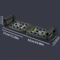 Juego De Push-up Multifuncional Plegable Para Entrenamiento De Pecho Abdomen Brazos Y Espalda Equipo De Fitness Portátil - details 3