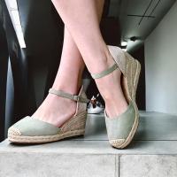 Calzados Soraia, Sandalia de Antelina y Plataforma de Yute, Espardeñas de Cuña, para Mujer. - details 18