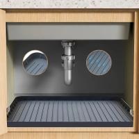 2pcs Almohadilla Duradera Para Encimera - Bandeja Impermeable Para Cocina Y Baños Solución De Almacenamiento Fácil De Limpiar - details 1
