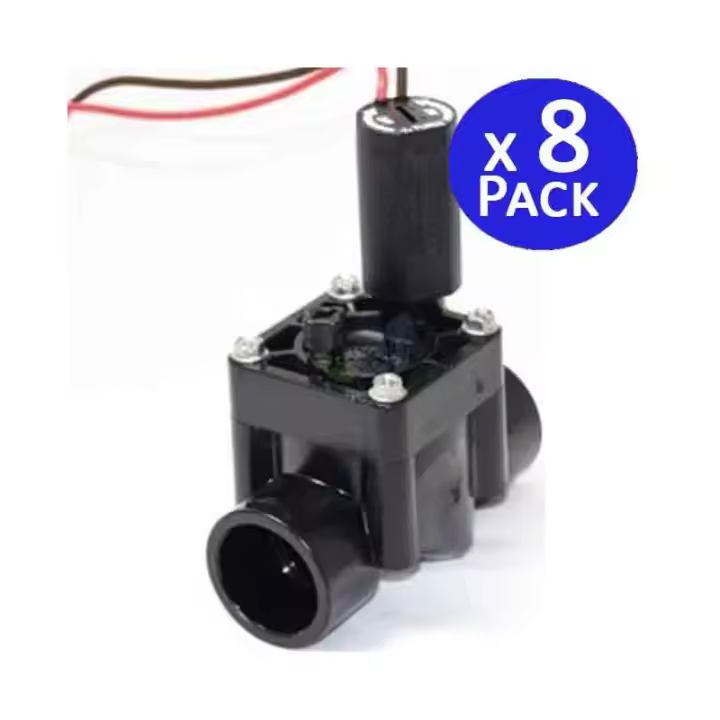 HUNTER Pack 8 Electrovalvulas de riego 1'' 9V Latch PGV-100 Hunter | Rosca hembra para programadores a batería - 1