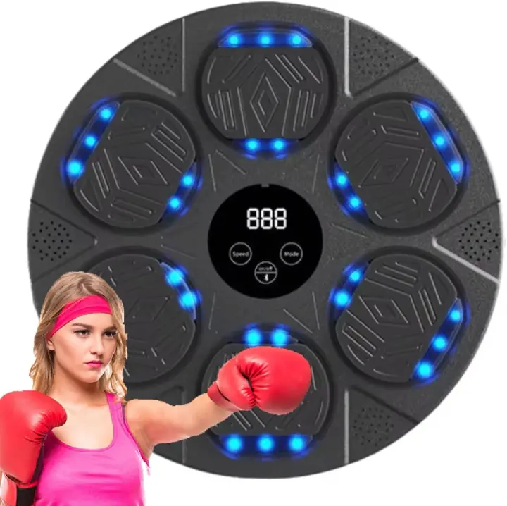 Máquina inteligente de boxeo de música, entrenador de boxeo electrónico con guantes, máquina de entrenamiento de música - 1