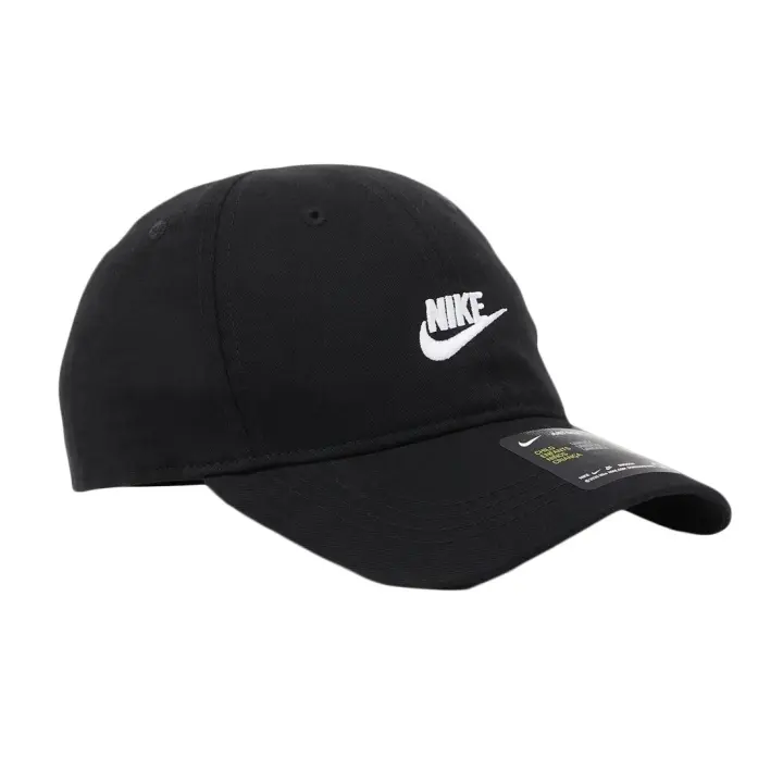 Nike, Futura Curve Brim, Gorra, Sportwear, Logo Bordado, Visera Semicurvada, Infantil, Negro, NY8A2902_023// - 1