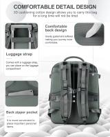 SSITO-Bolsa de Cabina para Equipo de Mano Cabina Avion Mochila de Senderismo Mochipa Viaje Cabin 40x20x25 para Ryanair, Maletas de viaje avion Cabin, mochila Viaje cabin avion 40x20x25 - details 2