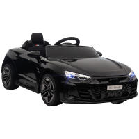 HOMCOM Coche Eléctrico AUDI RS e-tron GT para Niños de 3-5 Años Coche de Batería 12V con 2 Motores Mando a Distancia Faros LED Bocina Música USB y Apertura de Puerta 3-5 km/h 103x58x41 cm - details 0