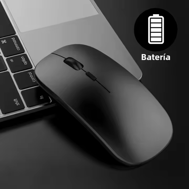 Ratón inalámbrico compatible con Bluetooth, 2,4 GHz, 1600DPI, recargable por USB, Luz RGB, portátil, ordenador portátil, PC, Macbook, Juego - 1