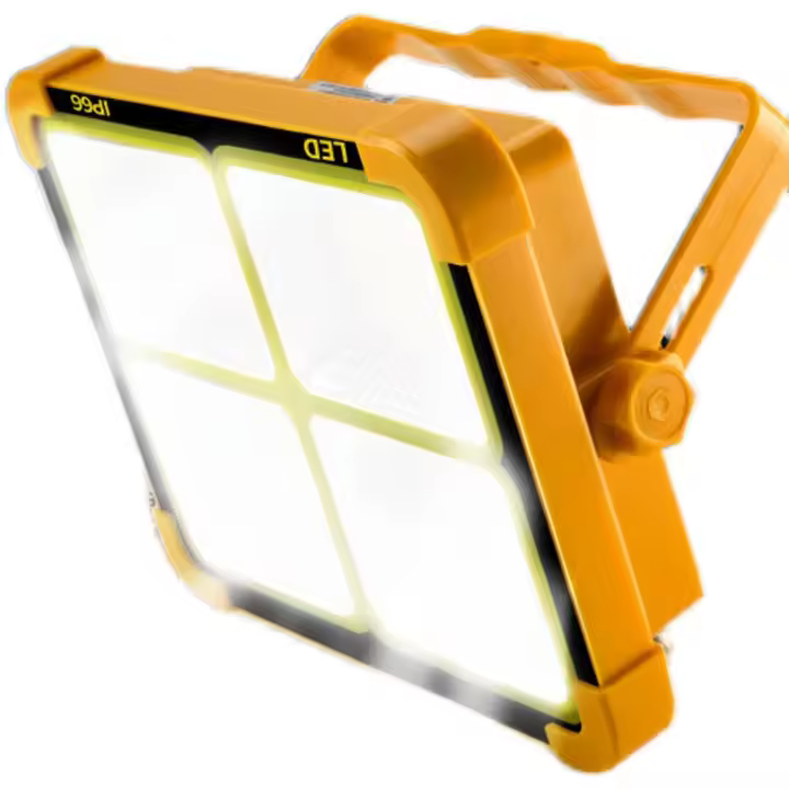 Lámpara De Inundación Solar Recargable 200W LED Portátil Para Exteriores Proyector De Luz Con Reflectivo Para Construcción - 1