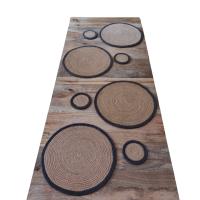 ANIMS - Conjunto de 4 manteles individuales y 4 posavasos de yute - Elegante y práctico juego de manteles y posavasos de yute para tu mesa - details 2