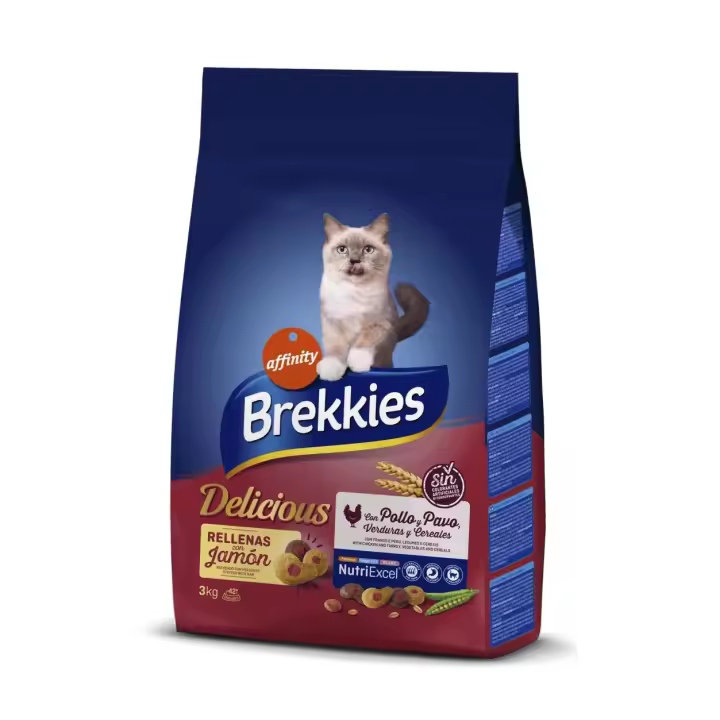 AFFINITY BREKKIES CAT DELICIOUS POLLO VERDURAS Y CEREALES 3KG - 1