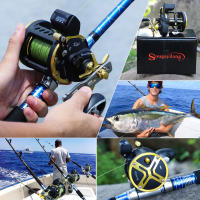 Carrete De Pesca Sougayilang Con Contador De Línea Reloj De Manivela Para Salmón Y Atún 4.1:1/6+1BB Máximo Arrastre 25Kg Pesca En Oceano Y Río - details 8