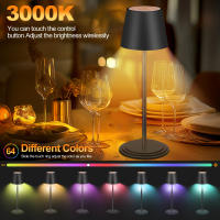 Lámpara De Escritorio LED Recargable USB Lámpara Ambiental Para Dormitorio Luz Nocturna RGB Táctil Para Hotel Bar Restaurante - details 2