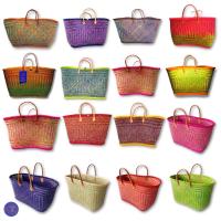 Aravoula Luxe - Bolso de Playa de Verano Fibra Natural - Ideal para Compras - Asas de Cuero - details 4