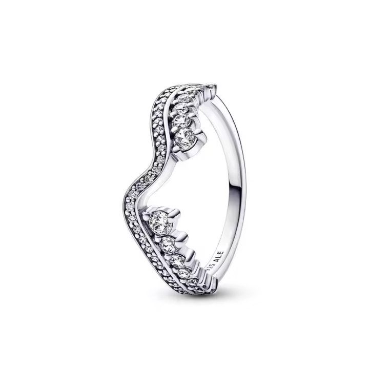 192543C01 - Anillo en plata de ley Ola Asimétrica Brillante 192543C01 PANDORA Silver  Anillo Pandora original - 1