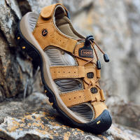 Sandalias De Verano Para Hombre En Cuero Genuino Zapatos Casuales Para Exterior Sandalias De Cuero Para Playa Zapatos Romanos Talla Grande 38-48 - details 24