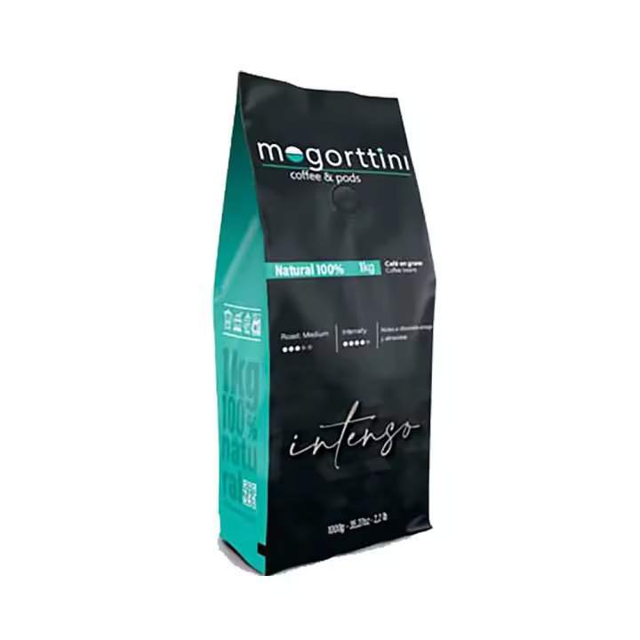 Mogorttini espresso Intenso, café para bares en bolsa de un kilo. 8436583660010 - 1