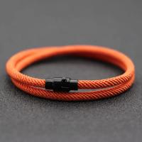 Pulsera De Hombre Estilo Simple Doble Capa Accesorios Para Novio Cierre Magnético Pulsera De Hilo Rojo Joyas De Moda Para Oficina/Carrera - details 9