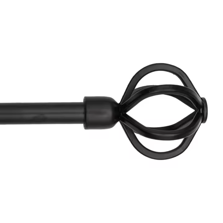 Barra forja extensible 75/120 mundi negra - 1