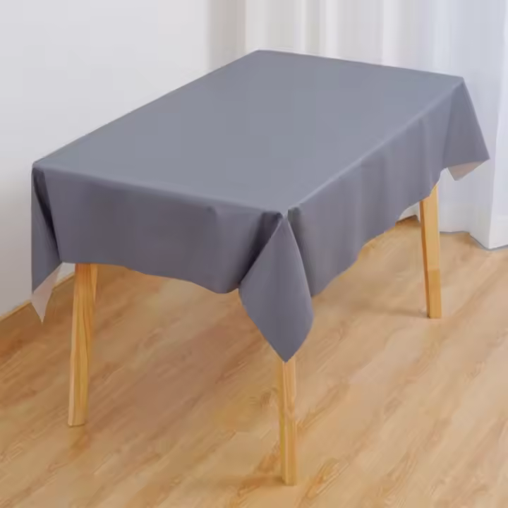 GREATOYAR Mantel Antimancha Cuadrado, Mantel Impermeable, Mantel Cuero, Hule Mesa, Resistente, Impermeable, Lavable, Ideal para Interiores y Exteriores, para Decoración de Mesa, Apricot/Azul/Negro/Crema/Gris/Marrón/Verde, 140x140/160/180/220/240/300cm - 1