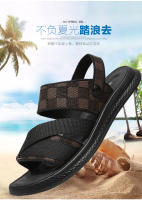 Sandalias Casuales Para Hombre De Alta Calidad Impermeables Antideslizantes Con Suela Suave Comodidad Para Playa Y Conducción Lazada - details 1