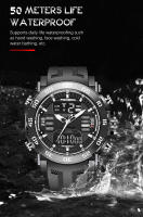 Reloj Militar Digital Para Hombre FOXBOX 50m Impermeable Con Pantalla LED Reloj De Pulsera Deportivo Cuarzo Grande Reloj Masculino - details 5