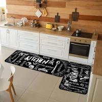 VIKAMA Alfombra De Cocina Y Baño De Cristal Lavable Antideslizante Absorbente Para Piso Del Baño Alfombrilla De Cocina - details 4