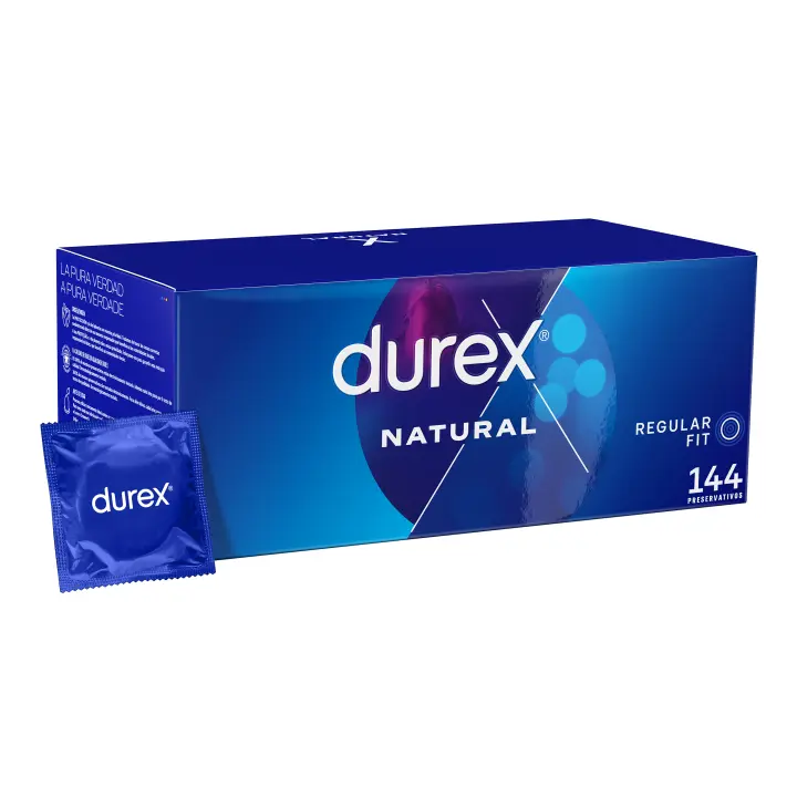 DUREX NATURAL ANATOMIC EASY-ON 144 CONDONES EN CAJA SELLADA - 1