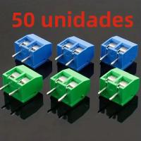 Kit De Conectores De Bloque Terminal PCB Assortment 50PCS Pino Recto 2P 3P Tornillo Pitch 5.0mm KF301 Para Electrónica - details 0