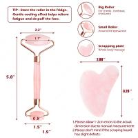 Gua Sha De Jade Rosa Natural Masajeador De Pintura Para Rostro Y Cuerpo Herramienta De Cuidado De La Piel Facial Eliminación De Arrugas Lifting SPA De Belleza - details 4