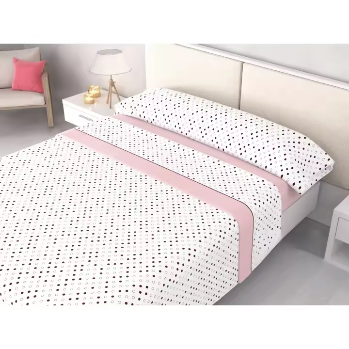 Mercatienda.es Juego de sábanas pirineo invierno 120 g – bajera 30 cm + largo 200 cm – camas 90 | 105 | 135 | 150 cm (Angela Rosa) - 1