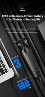 Cortadora De Pelo Eléctrica Recargable Kemei KM-2299 USB Carga Rápida Máquina De Cortar Pelo Para Barberos Negro Para Hombres Con 3-4 Piezas De Nochebaja - details 8