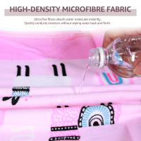 Toalla De Baño Infantil Con Capucha Microfibra Para Niños Ropa De Baño De Playa Y Cambio Tamaño Mini Estampado Animal - details 2
