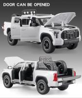 Coche De Modelismo Tundra Escala 1:24 Metal Con Puertas Abatibles Luz Y Sonido Vehículo Off-Road Para Niños Regalos Decoración - details 8