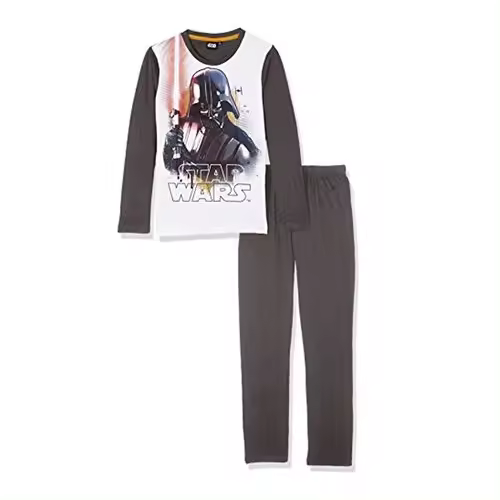 Pijama manga larga niño Star Wars - Darth Vader gris balnco Raíz MERCHAN-STORE Pijama - 1