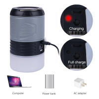 Lámpara Solar LED De Repelente De Mosquitos Con Choque Eléctrico UV Luz De Camping Recargable Iluminación Exterior Emergencia - details 0