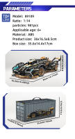 Coche De Bloques Constructibles ToylinX 1:14 Diseño Tecnológico Cool Regalo De Cumpleaños Halloween Navidad Para Amigos Material ABS Duradero Y Ecológico IncluyeInstrucciones Y Pegatinas Adecuado Para Adolescentes Y Adultos - details 5