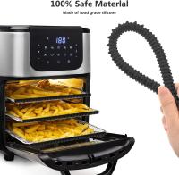 4Pack Oven Rack Covers, Safety Protection Toaster Baking Edge Shields - Fully Protect Against Burns and Scars (Black) - details 3