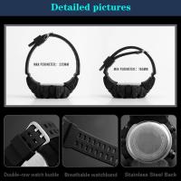 Reloj Deportivo Digital Para Hombre YIKAZE Reloj Militar Multifuncional Resistente Al Choque Con Pantalla LED Y Luz Trasera Regalo Para Niños - details 12