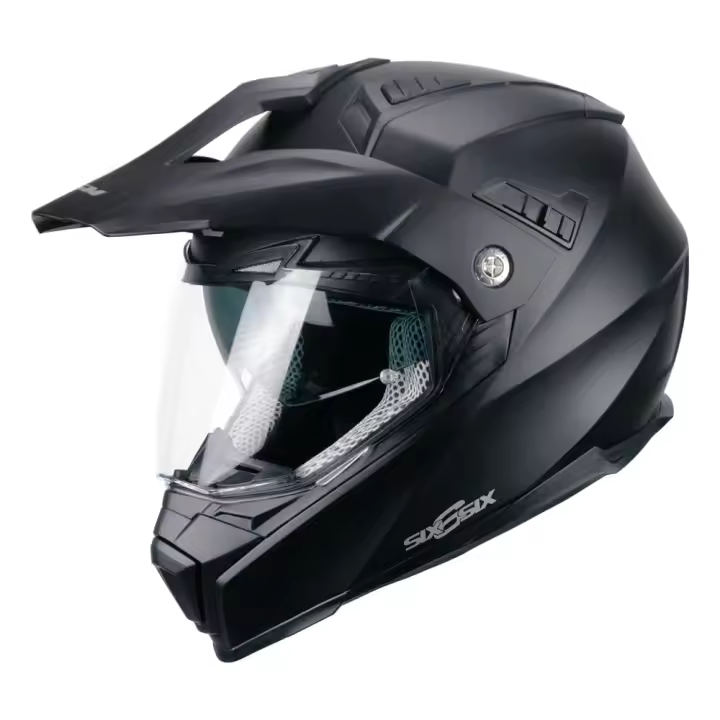 Casco Trail CGM 666A Twin Mono - Negro Mate + Pinlock antivaho - 1