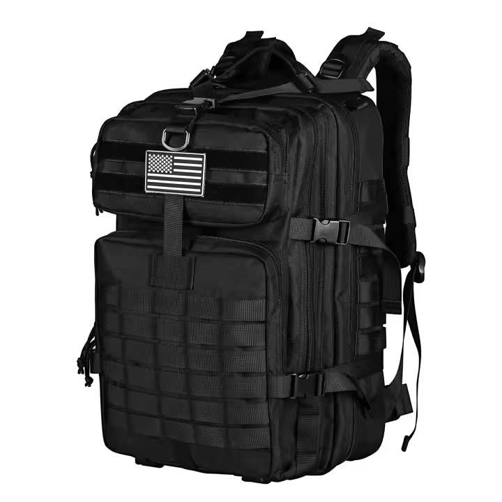Mochila Táctica 45L Grande 3 Días Assalto Bolsa Molle Para Camping Senderismo Pesca Unisex Nylon Softback - 1
