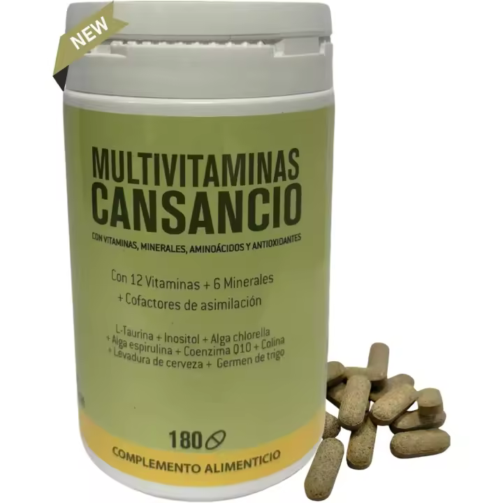 DIETÉTICA EUROPEA vitaminas para el cansancio - multivitaminas hombre mujer con vitaminas para ENERGIA A B C D E - complejo vitaminico completo - multivitaminico Hecho en España - 1