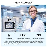 1 termómetro e higrómetro digital: monitor preciso de temperatura y humedad para interiores con pantalla LCD de fácil lectura, íconos de comodidad, múltiples opciones de montaje, funciona con batería, para el hogar, la oficina, la jardinería, higrómetro - details 5