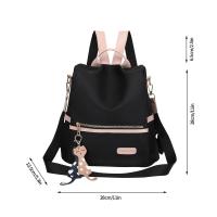 Mochila Casual Para Mujer Impermeable De Nylon Multifuncional Con Gran Capacidad Y Antirrobo Estilo Escolar Bolso De Hombro - details 2